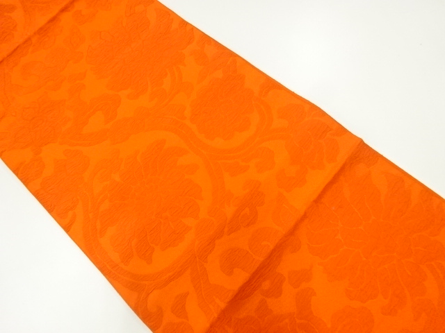 JAPANESE NAGOYA OBI / WOVEN FLOWER ARABESQUE
